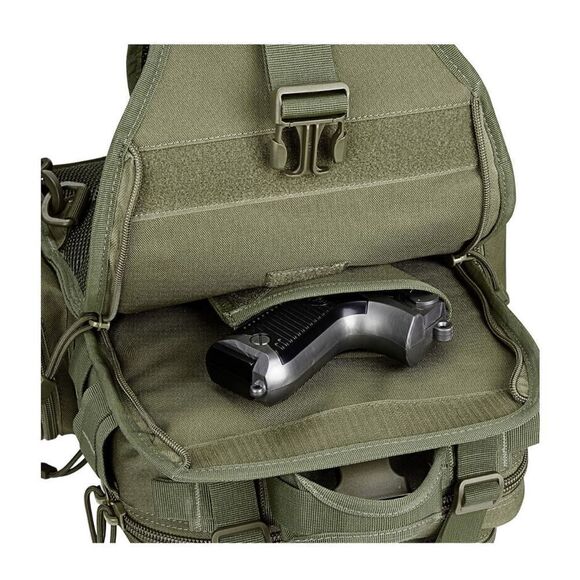 Tactical EDC Sling Bag Backpack with Pistol Holster Military Shoulder Backpack - Picture 5 of 10